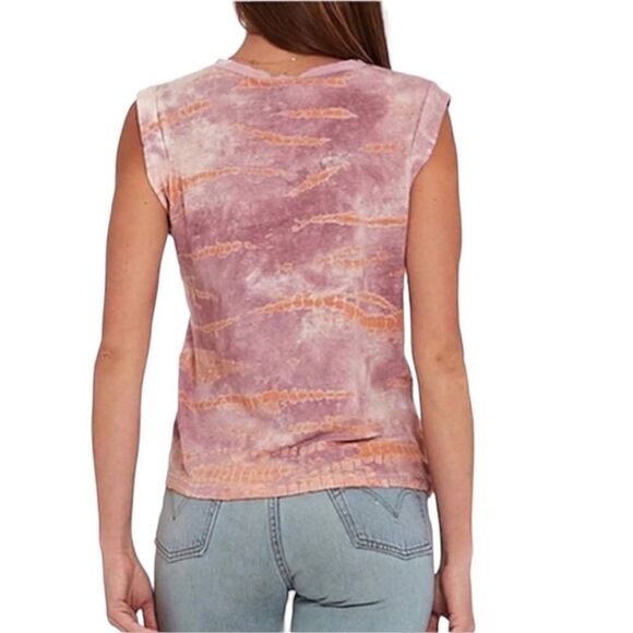 NWT Young Fabulous & Broke Linen Blend Tie Dye Loni Tee Size: M - Picture 2 of 12